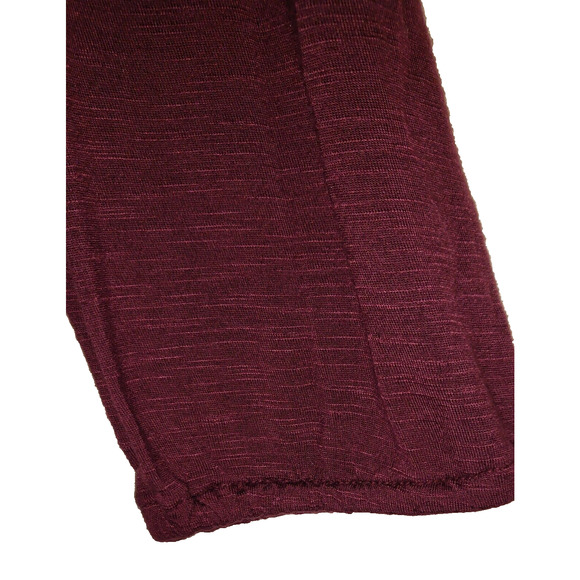 Lucky Brand Peasant Top Shirt BOHO Embroidery SIZE M Medium BURGUNDY Bohemian - Picture 4 of 12